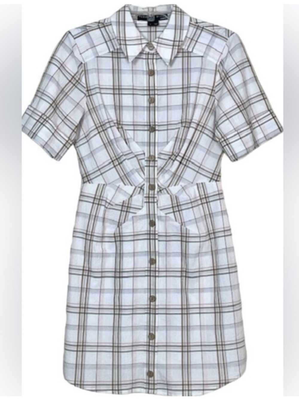 Veronica Beard Plaid Shirt dress , like new , size small